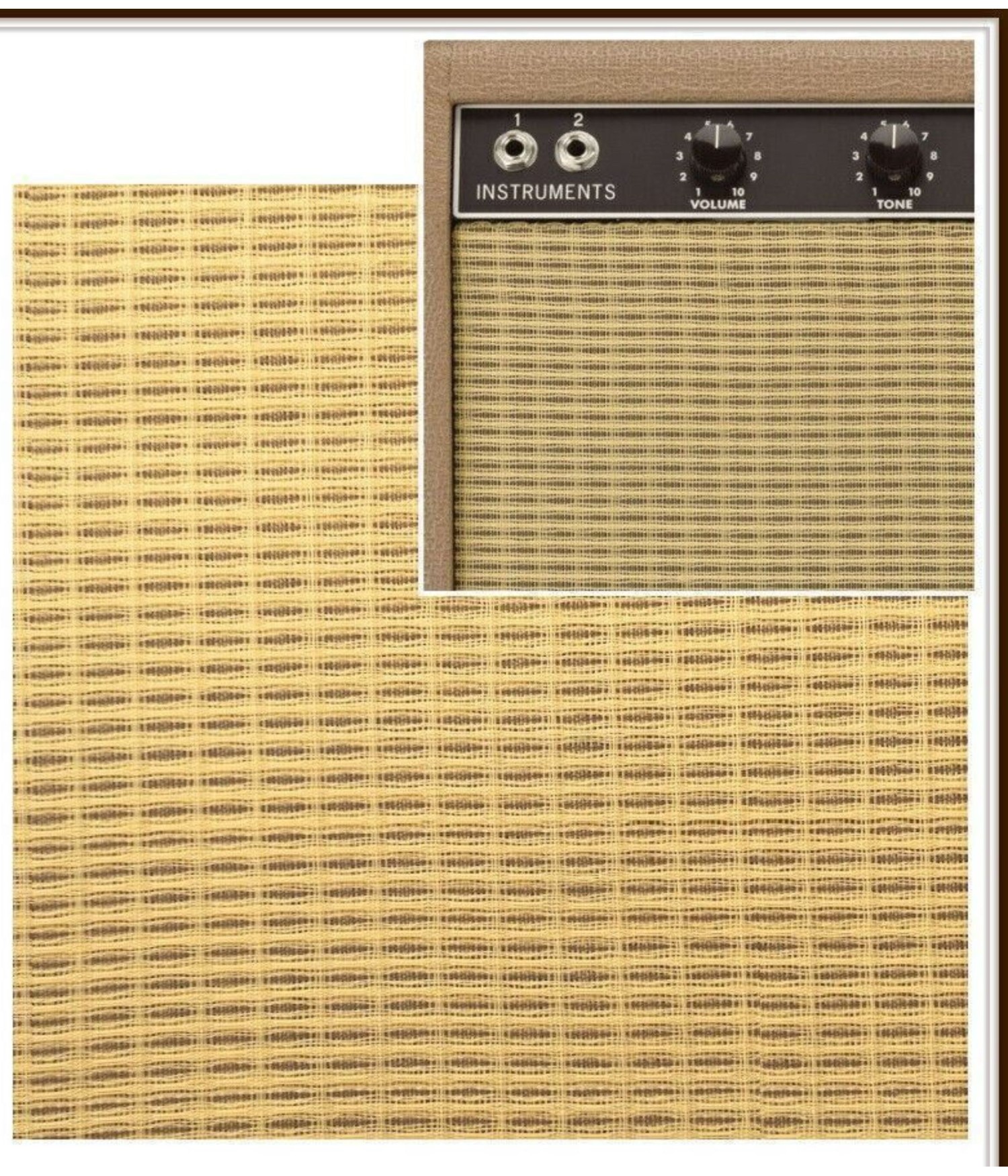 Tube Amp Doctor FGCT/G-100 Grill Cloth Tan Brown & Gold
