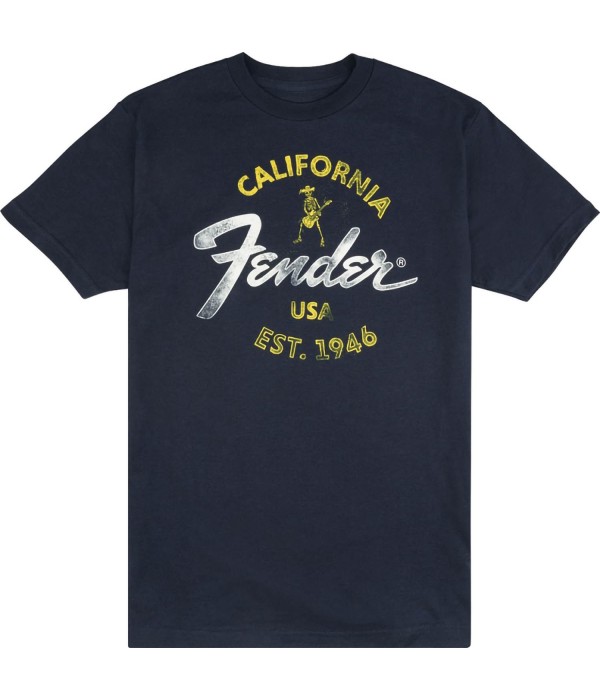 Fender T-Shirt Baja Blue...